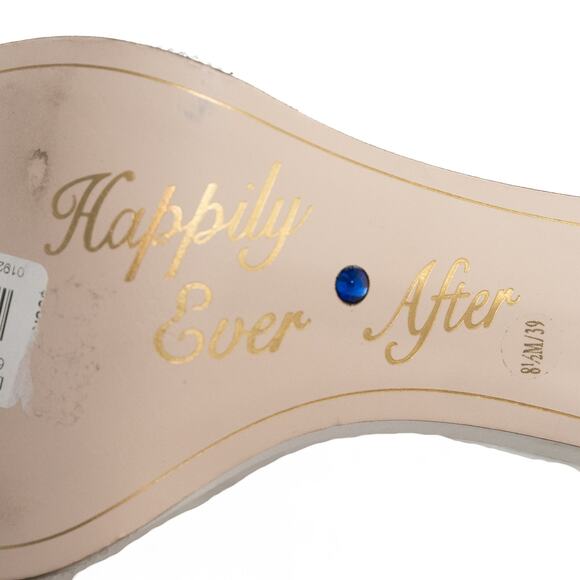 Jessica Simpson Bride Happily Ever After Ostey White Heels Size 8.5 - Picture 11 of 15